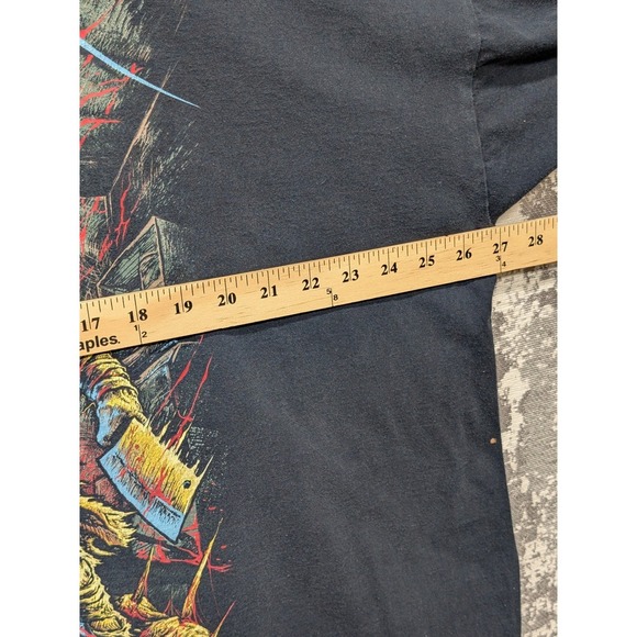 Vintage ANGELMAKER Vengeance Graphic T Shirt Men's Large Horror Goth Band Tee - Picture 11 of 13